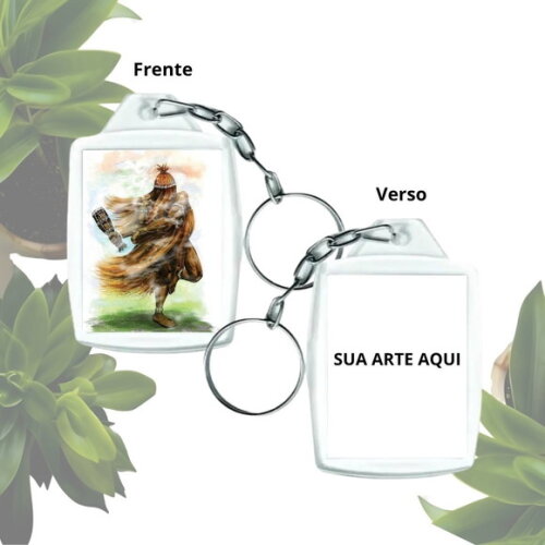 Chaveiro Personalizado 3x4 Acrílico - Orixá Obaluae | Omolu