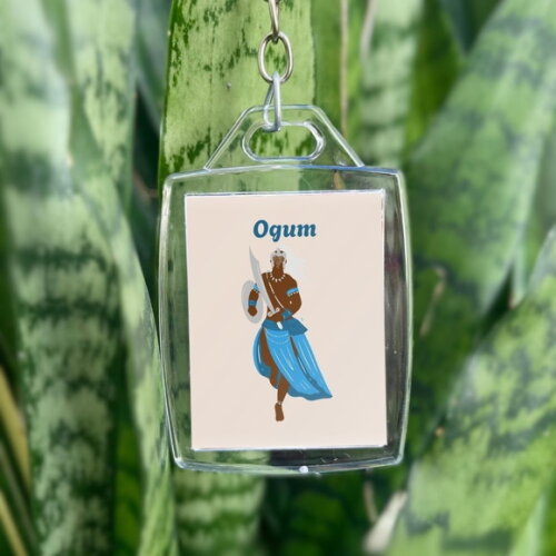 Chaveiro Personalizado 3x4 Acrílico - Orixá Ogum