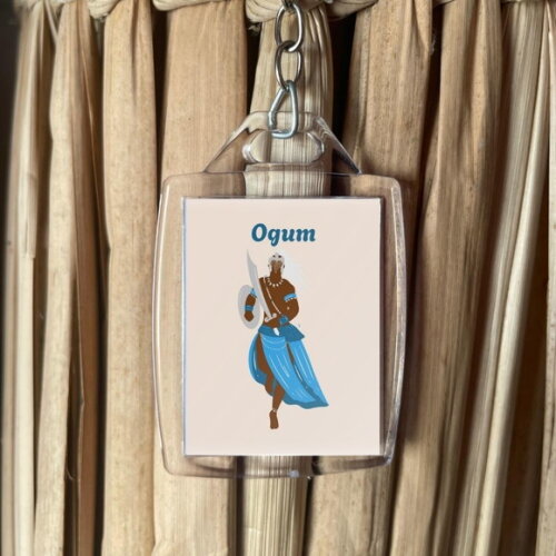 Chaveiro Personalizado 3x4 Acrílico - Orixá Ogum