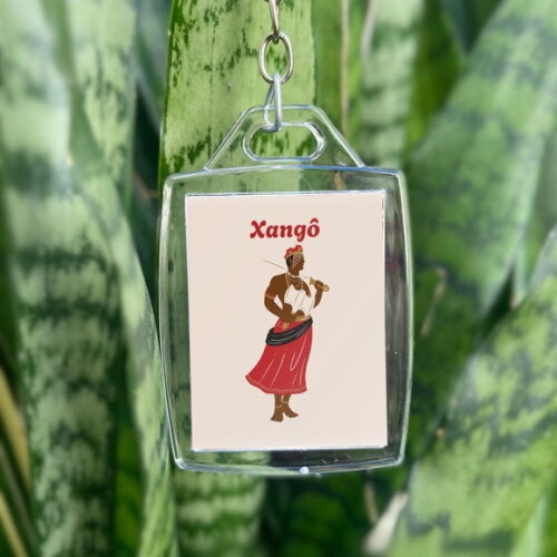 Chaveiro Personalizado 3x4 Acrílico - Orixá Xangô