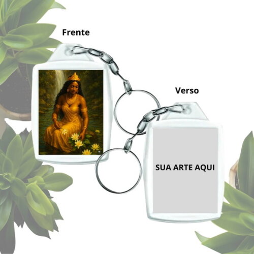 Chaveiro Personalizado 3x4 Acrílico - Orixá Oxum