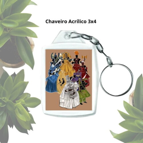 Chaveiro Personalizado Orixás - Acrílico Tamanho 3x4