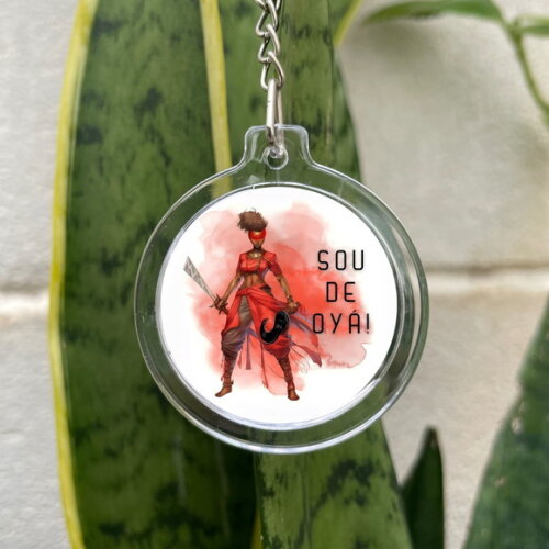 Chaveiro Redondo Orixá Iansã - Lembrancinha Personalizada
