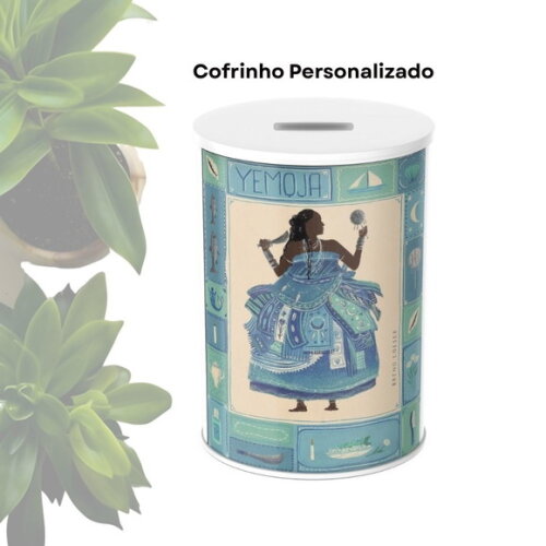 Cofrinho Personalizado para Lembrancinha - Orixá Iemanjá