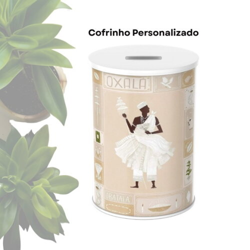 Cofrinho Personalizado para Lembrancinha - Orixá Oxalá