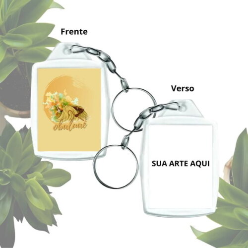 Lembrancinha Chaveiro Personalizado 3x4 - Obaluae | Omolu