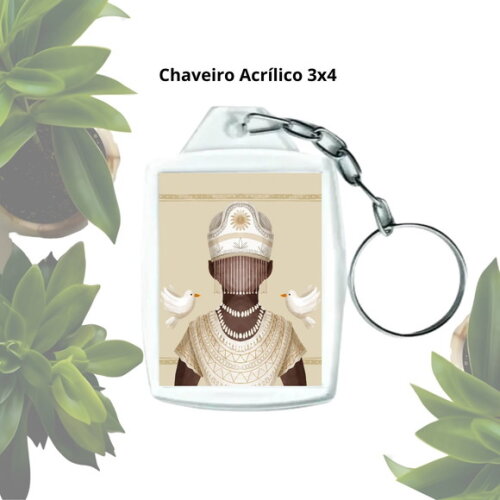 Lembrancinha Chaveiro Personalizado 3x4 -oxalá