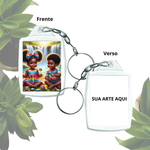 Lembrancinha Chaveiro Personalizado com Foto - Casal de Erê