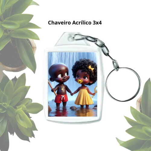 Lembrancinha Chaveiro Personalizado com Foto - Casal Erê