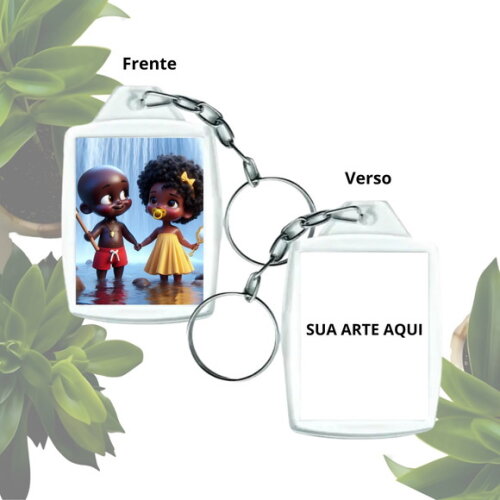 Lembrancinha Chaveiro Personalizado com Foto - Casal Erê