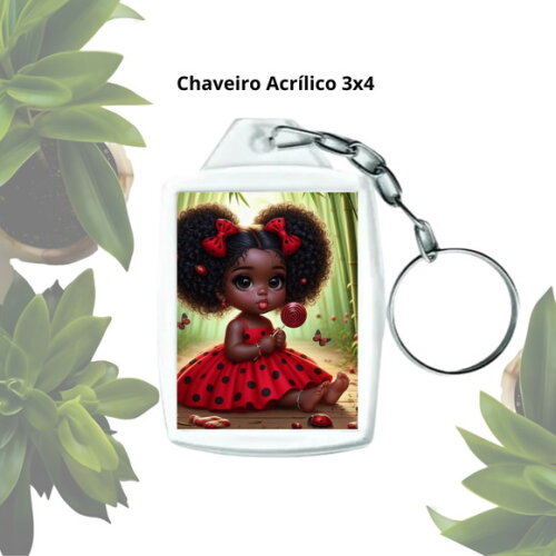 Lembrancinha Chaveiro Personalizado com Foto - Erê de Iansã