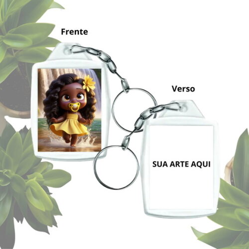 Lembrancinha Chaveiro Personalizado com Foto - Erê de Oxum