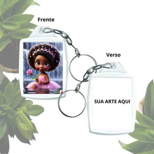 Lembrancinha Chaveiro Personalizado com Foto - Erê Rosinha