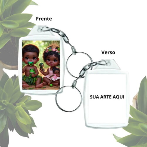 Lembrancinha Chaveiro Personalizado com Foto -casal de Erê
