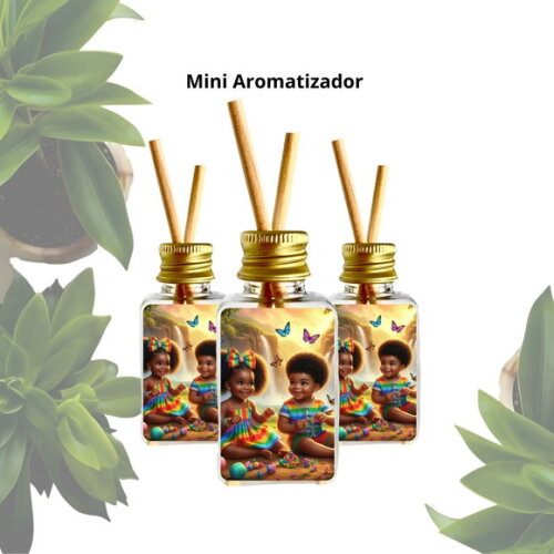 Lembrancinha Mini Aromatizador Personalizado - Casal de Erês