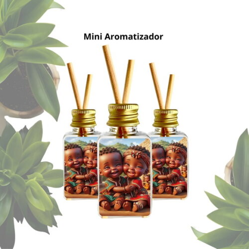 Lembrancinha Mini Aromatizador Personalizado - Casal de Erês