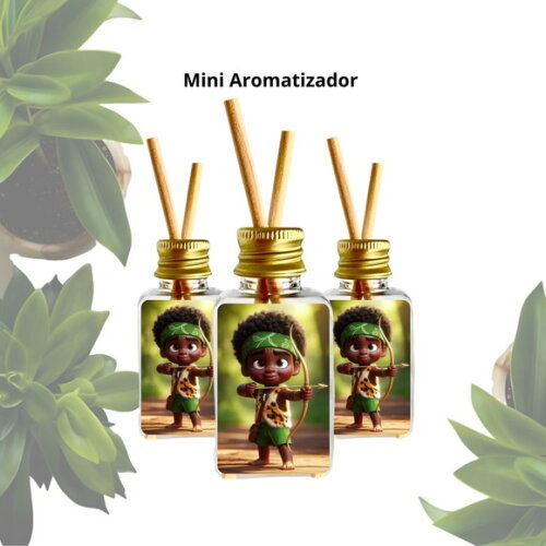 Lembrancinha Mini Aromatizador Personalizado - Erê de Oxóssi