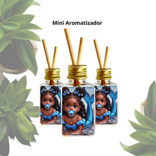 Lembrancinha Mini Aromatizador Personalizado - Erê Sereia