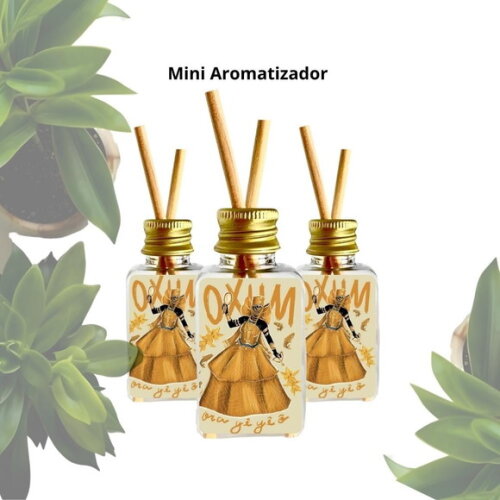 Lembrancinha Mini Aromatizador Personalizado - Orixá Oxum