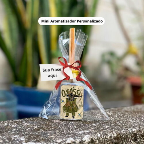 Lembrancinha Orixá Oxóssi - Mini Aromatizador Personalizado