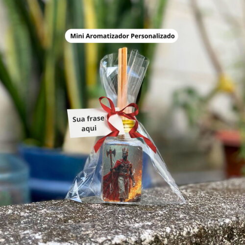 Lembrancinha Orixá Xangô - Mini Aromatizador Personalizado