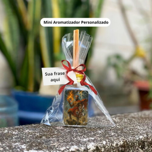 Lembrancinha Orixá Xangô - Mini Aromatizador Personalizado