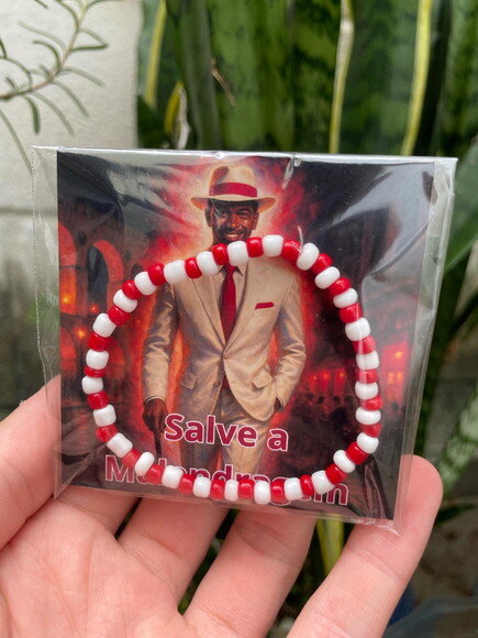 Lembrancinha Zé Pilintra Pulseira de Miçangas com Card