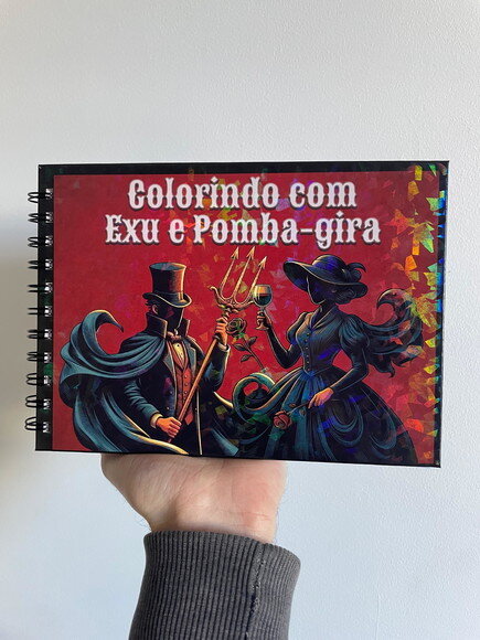 Livro de Colorir Exu e Pomba-gira (tamanho A5)