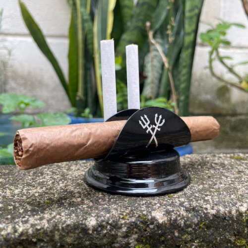 Suporte Charuto e Cigarro Exú e Pomba Gira