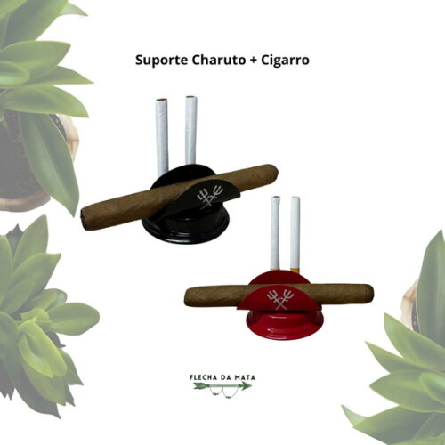 Suporte Charuto e Cigarro Exú e Pomba Gira