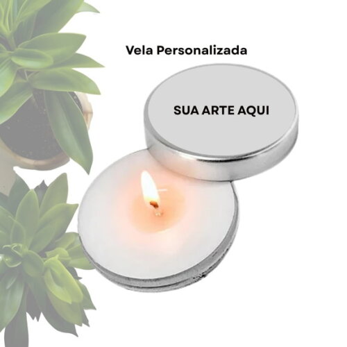 Vela Aromática Personalizada | Vela na Lata - Iemanjá e Ogum