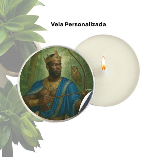 Vela Aromática Personalizada | Vela na Latinha - Oxóssi