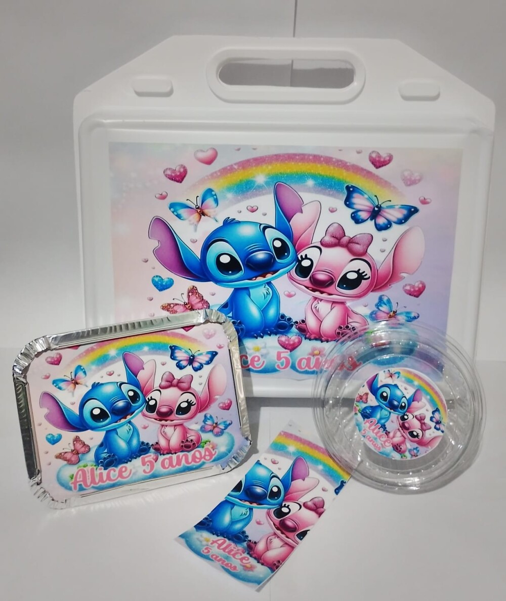 KIT FESTA NA ESCOLA PERSONALIZADO STITCH