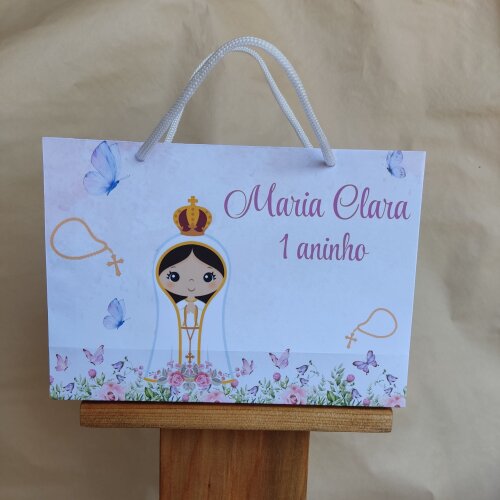 Sacolinha Nossa Senhora de Fátima - PEGUE E MONTE - 14X6,2X20 - LEIA A DESCRIÇÃO