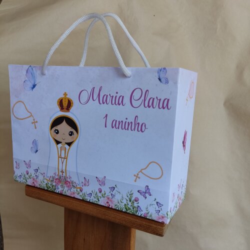 Sacolinha Nossa Senhora de Fátima - PEGUE E MONTE - 14X6,2X20 -