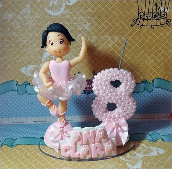 Bailarina Topo de Bolo