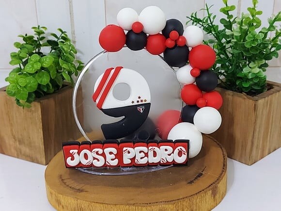 Topo de Bolo Cenario Futebol
