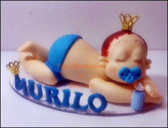 Topo de Bolo Chá de Bebê