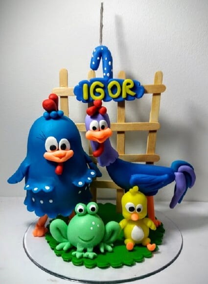 Topo de Bolo Galinha Pintadinha