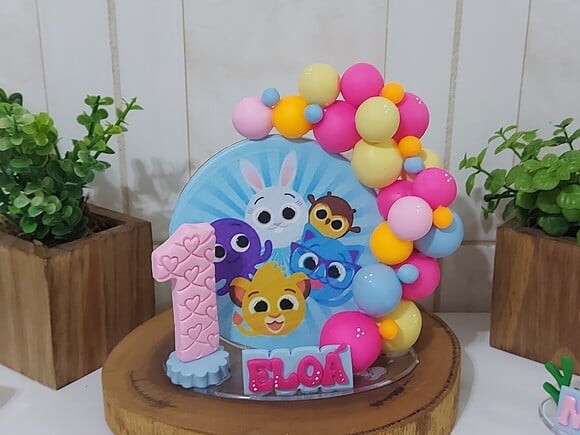 Topo de Bolo Personalizado Bolofofo