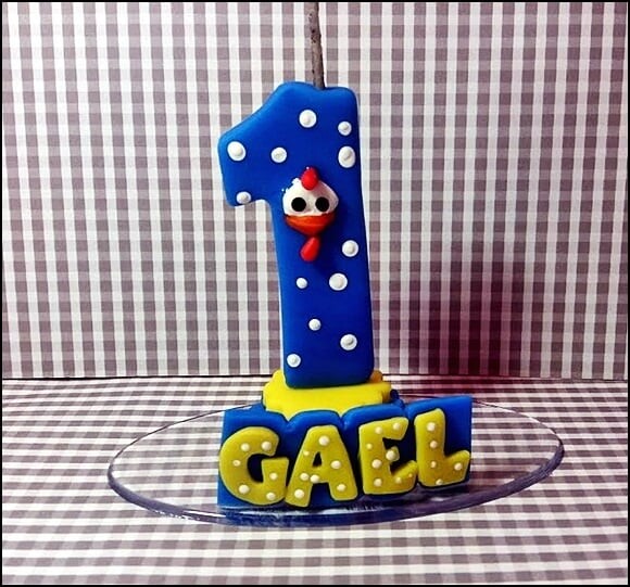 Vela Galinha Pintadinha Menino