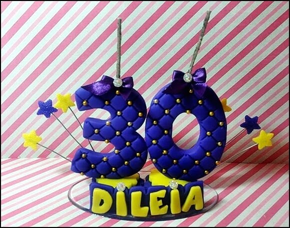 Vela Personalizada 30 Anos