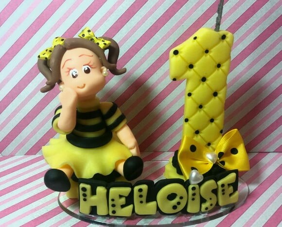 Vela personalizada Abelhinha