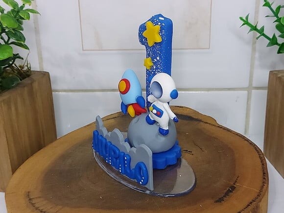 Vela Personalizada Astronauta