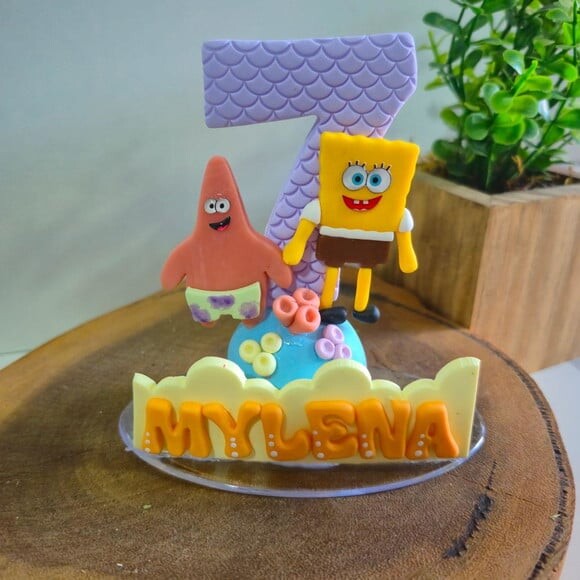 Vela Personalizada Bob Esponja