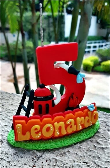 Vela Personalizada Bombeiro