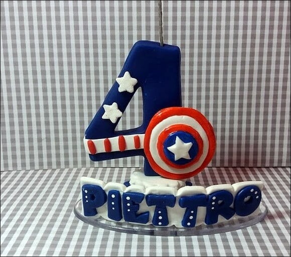 Vela Personalizada Capitão America