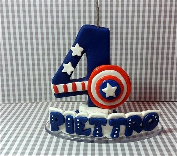 Vela Personalizada Capitão America