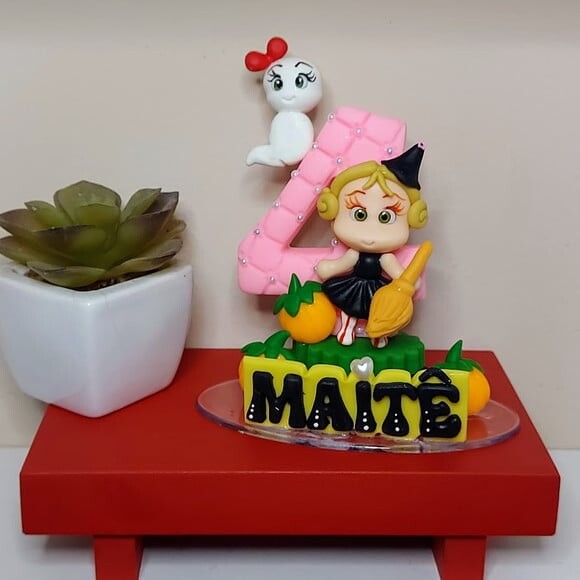 Vela Personalizada Bruxinha