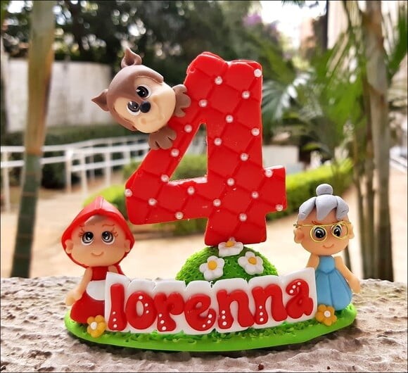 Vela Personalizada Chapeuzinho Vermelho